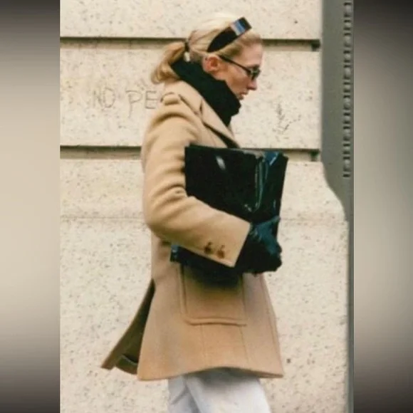 1996 Prada Herinngbone Wool Carcoat - Picture 2 of 15